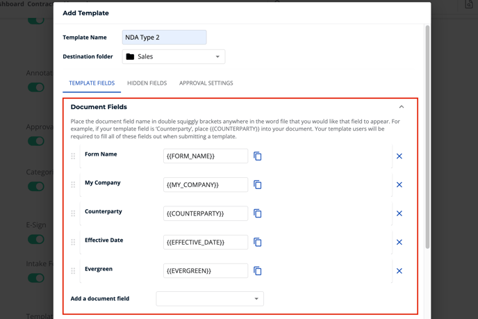 Templates part 2 adding fields