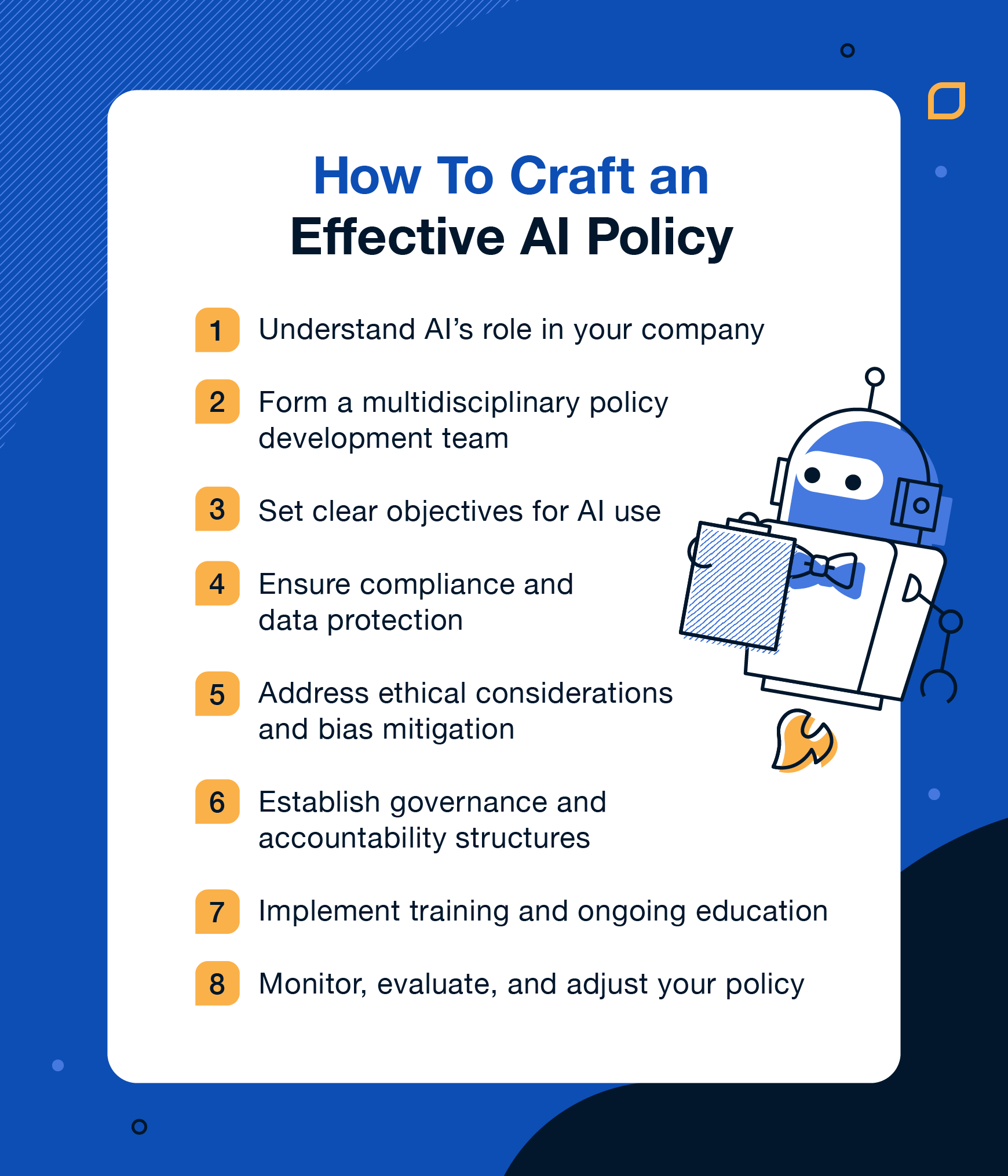 steps to take to craft an effective ai policy